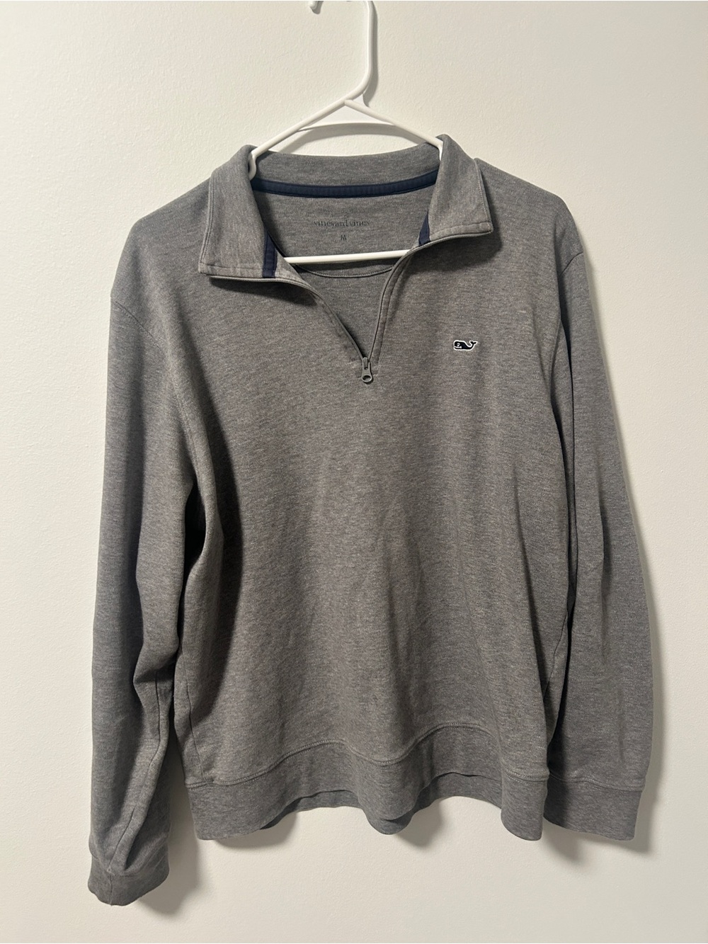 Vineyard Vines Gray Quarter-Zip Pullover